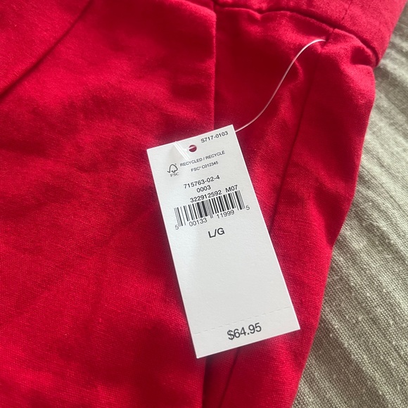 365 High Rise Linen-Blend Shorts - Picture 4 of 4